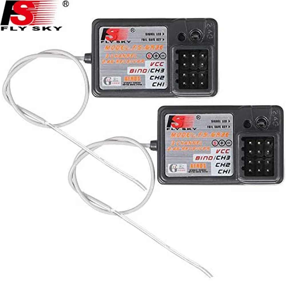 Flysky-receptor de FS-GR3E para coche, camión, barco, GT3B, GR3C, transmisor de actualización, 3 canales, 2,4G, GR3E, a prueba de fallos, FS-GR3F