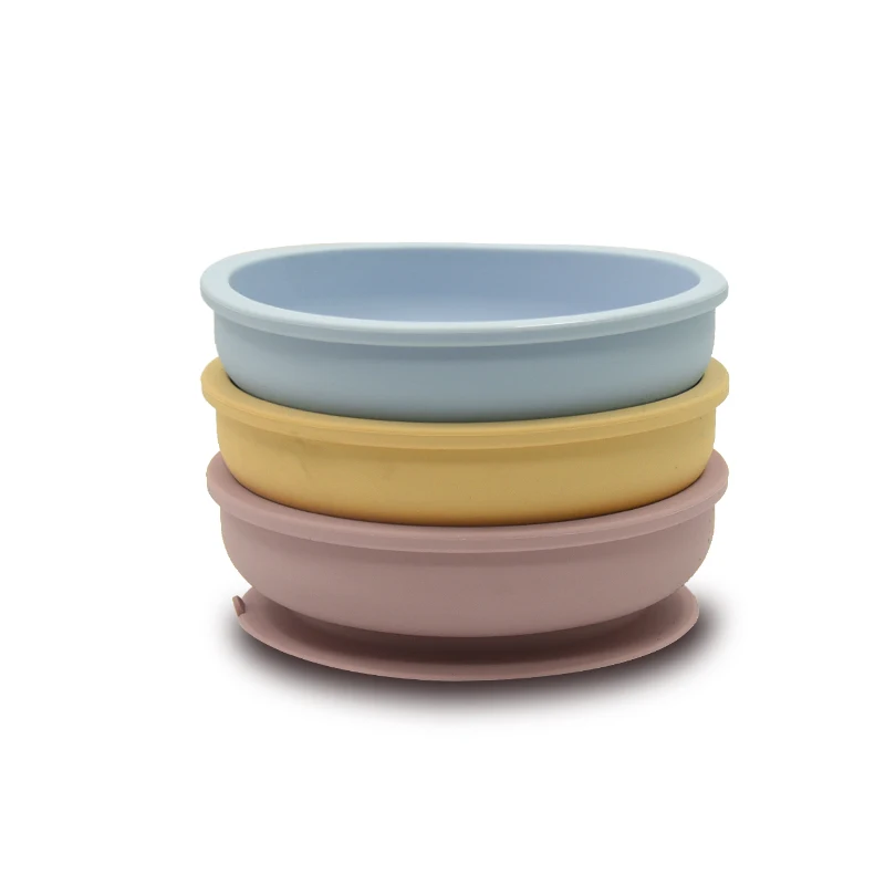 Babyvoeding Kom Food Grade Silicone Baby Plaat Zuig Kom Baby Baby Waterdichte Servies Plaat Gerechten Bpa Gratis