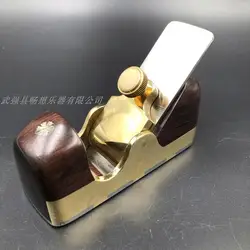 luxurious High speed steel Brass wrap blackwood Flat bottom planes Planer 135mm，luthier woodworking DIY Tools Manual Push plane