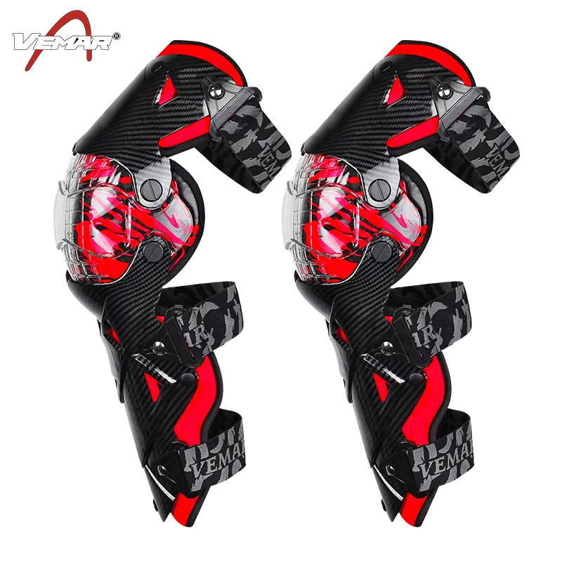 Motorcycle Knee Protector Knee Guard Knee Pads Protective Durable Carbon Fiber Rodilleras Motocross Joelheira for Riding Cycling