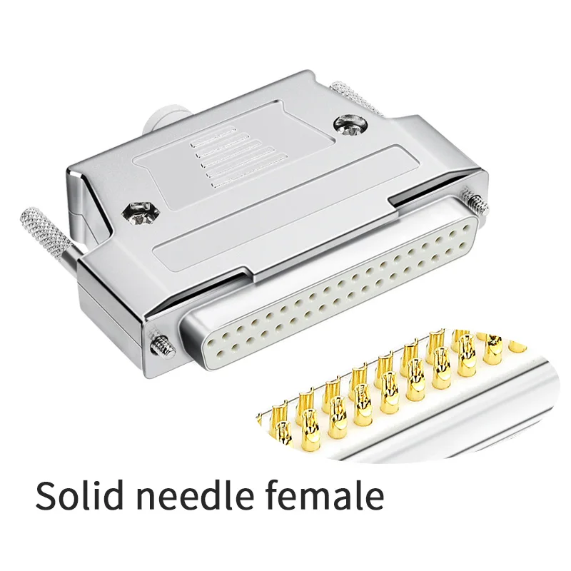 DB37 Mannelijke Plug/Vrouwelijke Socket Metalen Shell Kit 2 Rijen 37 Pin Seriële Poort Connector D-SUB 37 Adapters Met zinklegering Shell