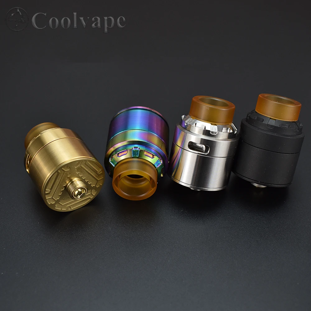 

Coolvape 24 мм rda атомайзер с одной катушкой или двойной катушкой перестраиваемый впускной воздушный поток Регулируемый резервуар vs haku/Tauren Solo RDA