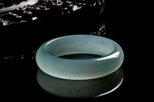 Chinese Natural Grade A Jade Jadeite Bangle blue Bracelet56-62mm