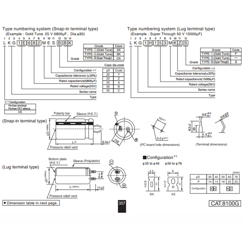 1Pair-5Pairs 50v 6800UF 50V Nichicon KG 유형 II 35x40mm 피치 10mm 오디오 커패시터 전해 커패시터 합금 피트