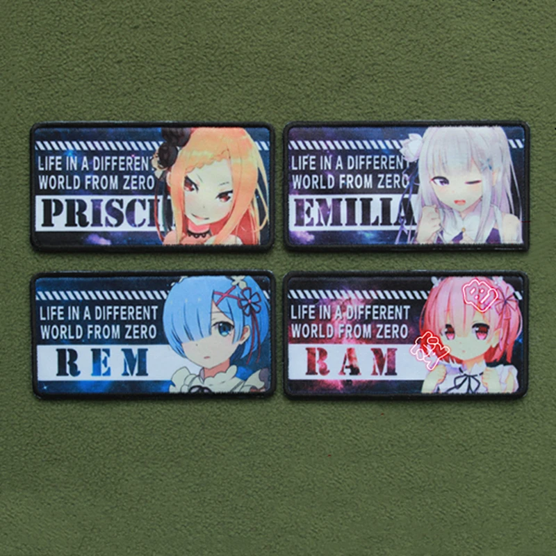 Virtual Anchor Quadratic Element Sexy Beautiful Girls Frontline Patch Roselia World From Zero Armband Badge Tactical Cosplay