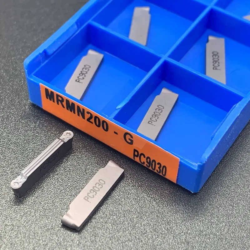 Herramientas de torneado, insertos de carburo CNC, cortador de torno, pieza de separación y ranurado, MRMN200, MRMN300, MRMN400, NC3020, NC3030, PC9030, 10 Uds.