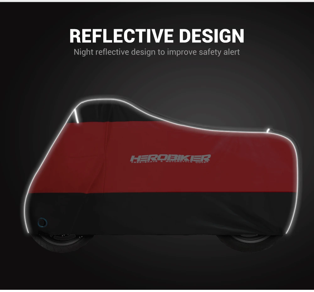 Neue Motorrad Abdeckung Funda Moto Regen Abdeckung Wasserdicht Staubdicht UV Schutzhülle Mantel Indoor Outdoor Motorrad Roller Abdeckung – Detail 5