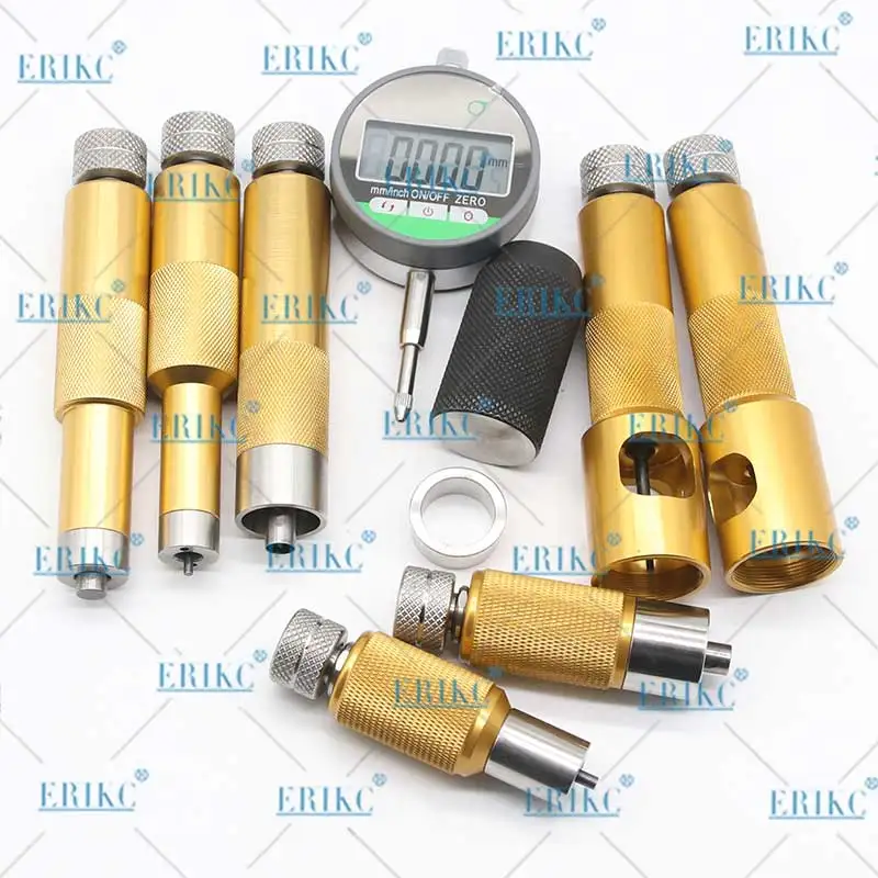 ERIKC Common Rail injection Washer Gaskets Space Testing Kits Diesel Injector Shims Test Tool  injector measure tools set