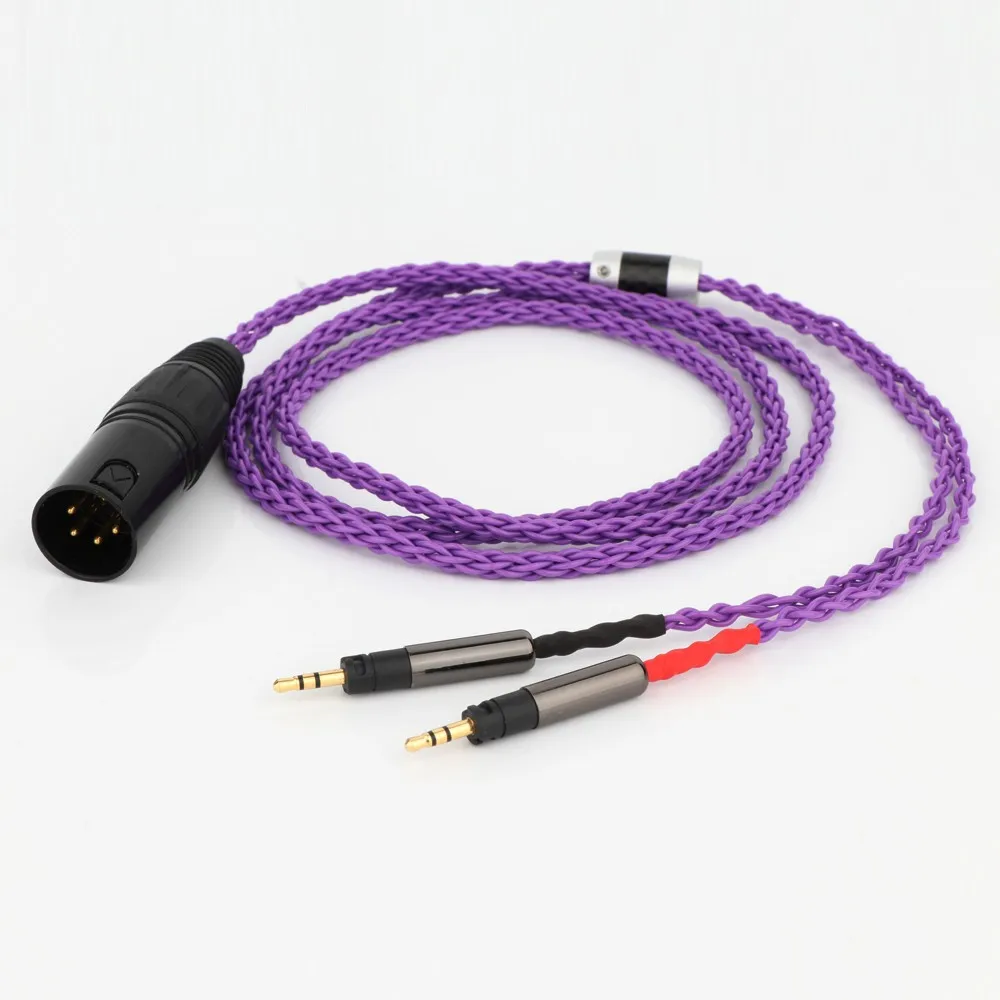 HIFI 3,5/4,4 mm 8 Kerne 7N OCC versilbertes R70X Kopfhörer-Upgrade-Kabel für ATH-R70X R70X R70X5 Kopfhörer – Detail 3
