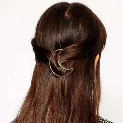 New Big Card Exaggerated Girl Triangle Moon Hairpin Clip Hair Accessories Jewelry Hair Clips Geometric Shape Side Clip Headwear