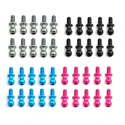 10Pcs M3 Metal Hex Ball Head Screws for Tamiya TT01 TT02 Sakura D5 1/10 RC Drift Car Spare Parts Universal