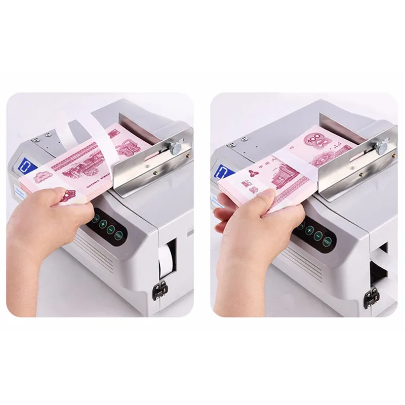 NEW Automatic paper tape binding machine, automatic banknote binding machine, document and receipt binding machine