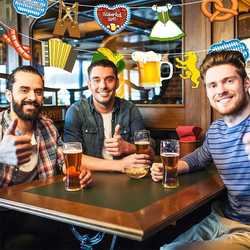 2021 Oktoberfest Trang Trí Bia Đức Quốc Kỳ Lễ Hội Dự Tiệc Cung Cấp Trang Trí Bayern 100 Người Fiesta Biểu Ngữ Miễn Phí Vận Chuyển