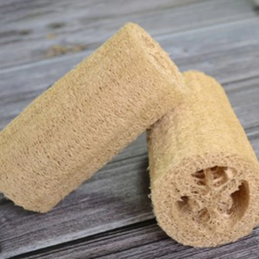 Éponge de Bain Naturelle Populaire en Loofah, Tampon de Lavage, Accessoires de Cuisine Domestiques, 1 Pièce