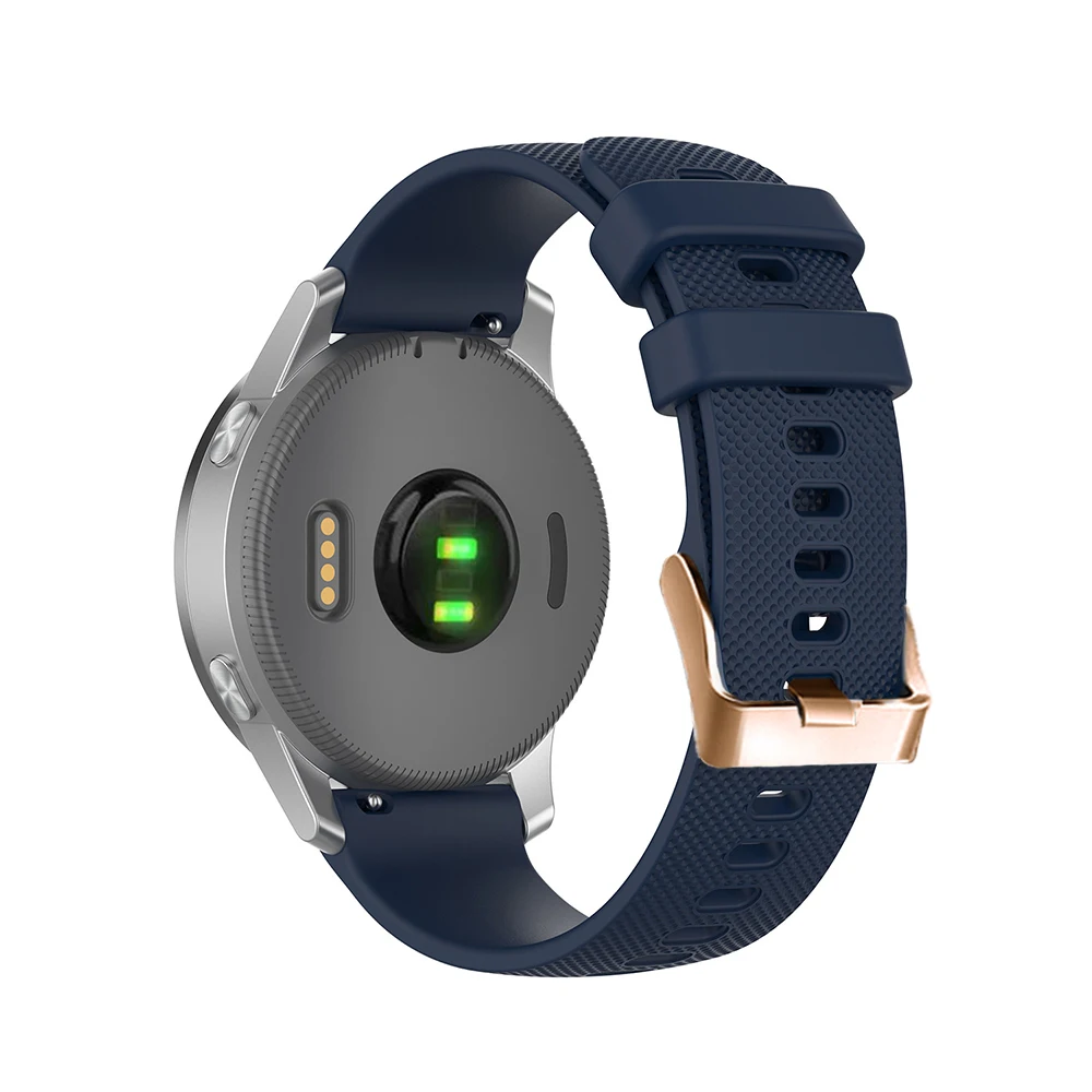 Rose Gold Buckle Silicone Watchband for Garmin