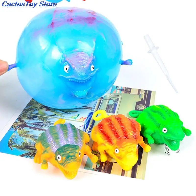 Ballon dinosaure gonflable anti-stress, jouet animal, balle molle à presser, 1PC