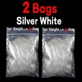 2 bolsas plateadas blancas
