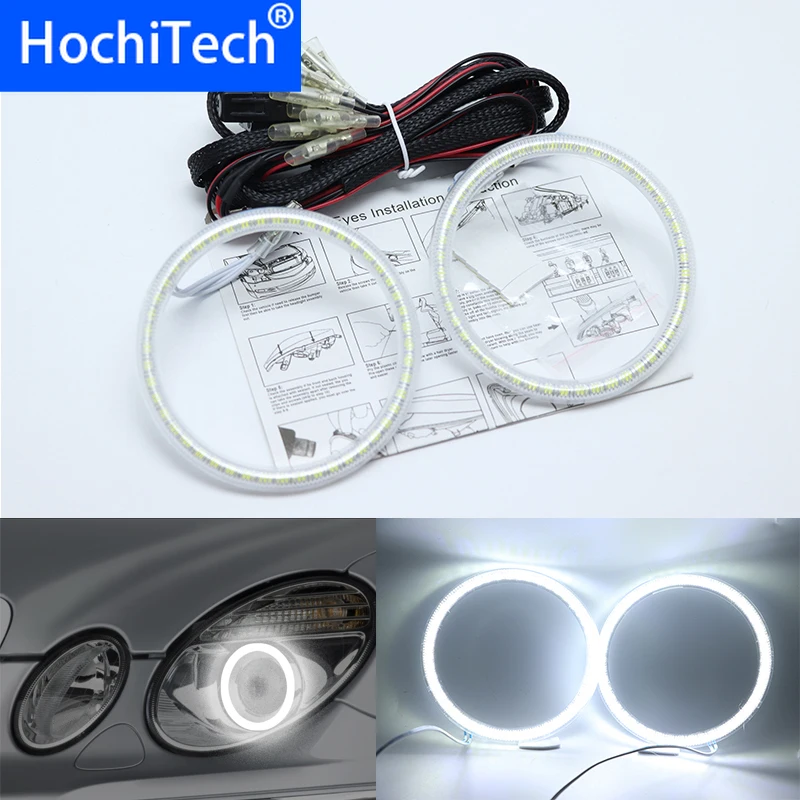 For Mercedes-Benz e class w211 E200 E220 E270 E280 E320 E420 CDI 2003-09 Ultra bright SMD white LED angel eyes ring kit