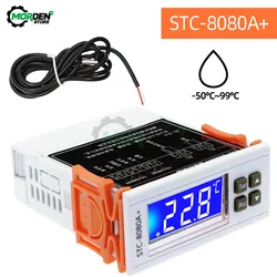 AC110-220V DC12/24V STC-8080A + frigorifero termostato regolatore di temperatura refrigerazione scongelamento Timer singola sonda