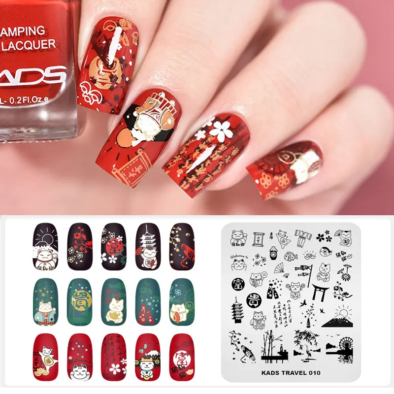 30 Styles  Nail Stamping Plates Swanky Styles Image Stencils for Nail Polish Flowers Cartoon Nail Art Template Design for Nails image 3