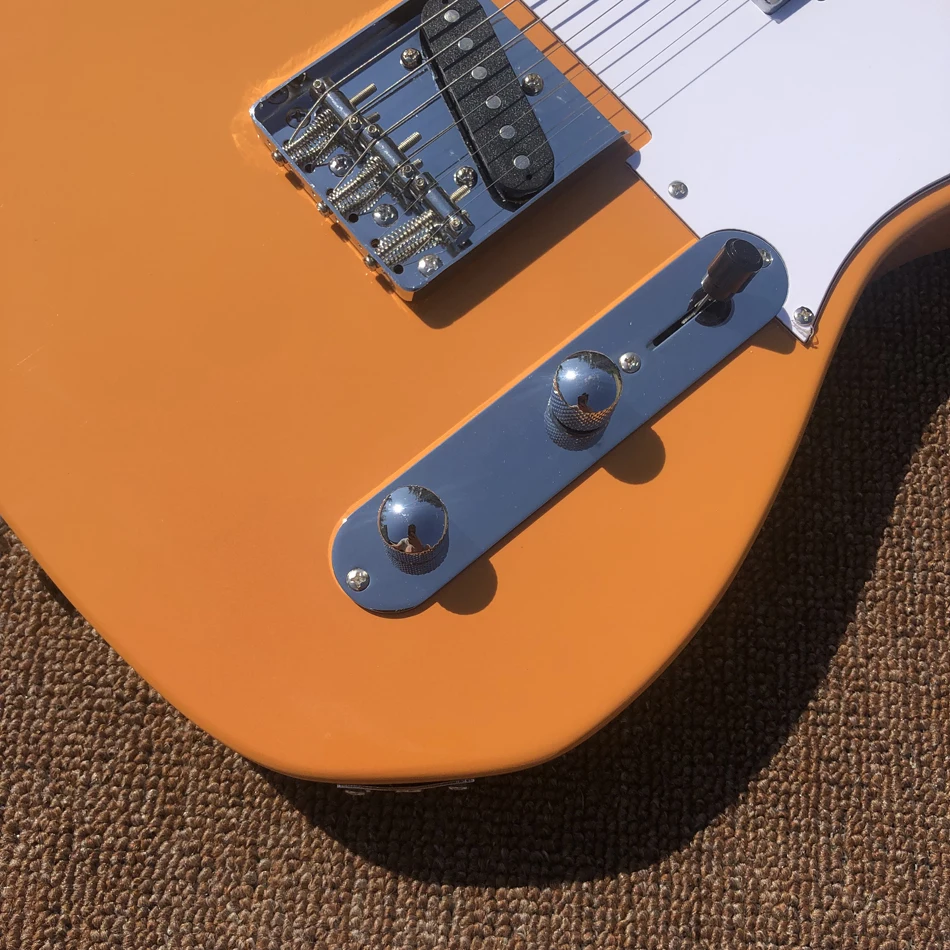 Hot Sale Electric Guitar,High Quality,Maple Fingerboard,Yolk Yellow,Free Shipping