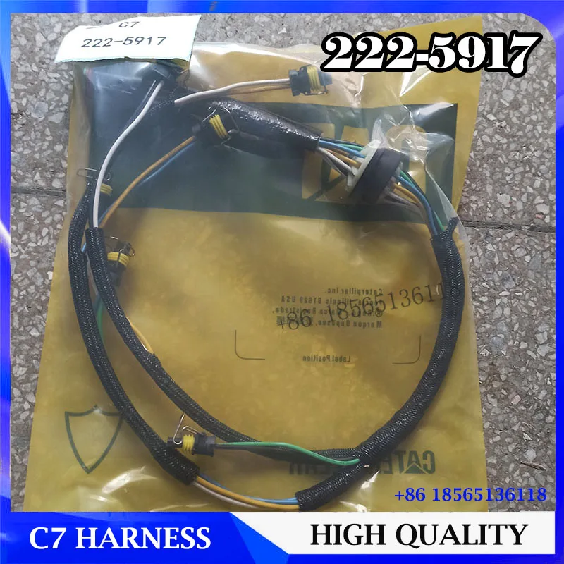 Excavator C7 Fuel Injector Wire Harness 2225917 for Caterpillar E325D E329D E324D Wiring Harness 222-5917