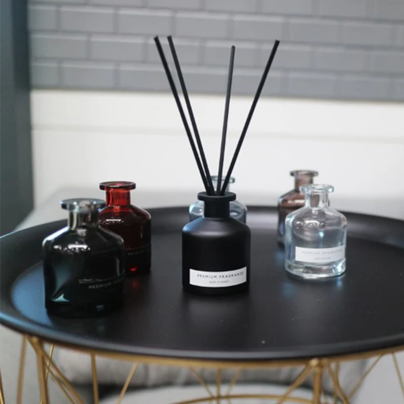 1pcs 50ml Home Fragrance Diffuser Bottle Party Gifts Glass Container Reed Diffuser Essential Oil Bottle Oil Diffusers Sticks