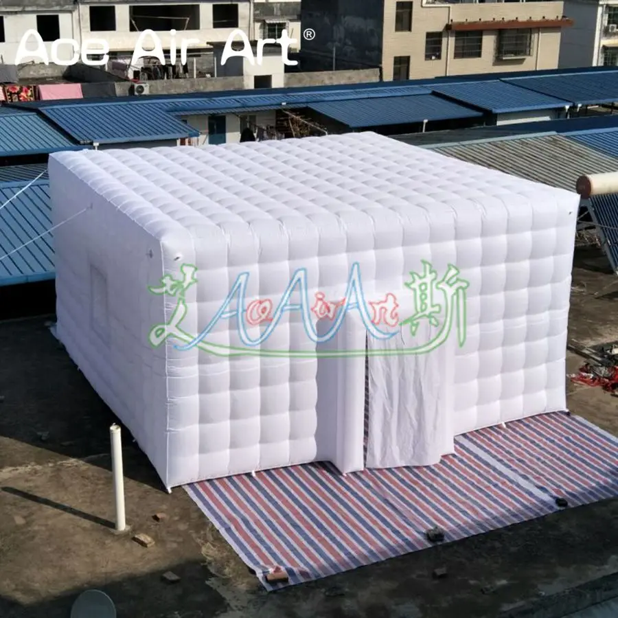 2023 Outdoor White Portable Inflatable Cube Tent Marquee Air Square Tent for Party or Trade Show