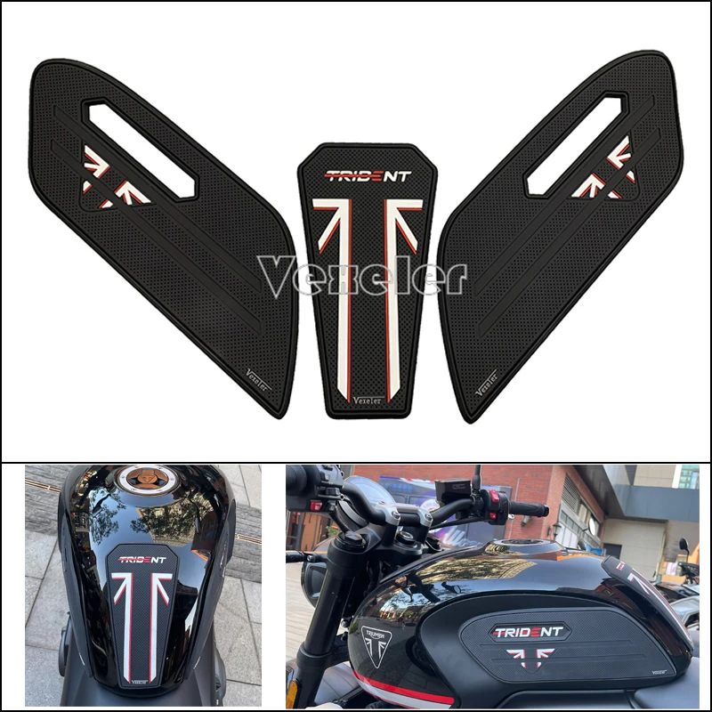 

For Triumph Trident660 Anti skid sticker for fuel tank, modified sticker, waterproof sticker, rubber sticker, new style 21