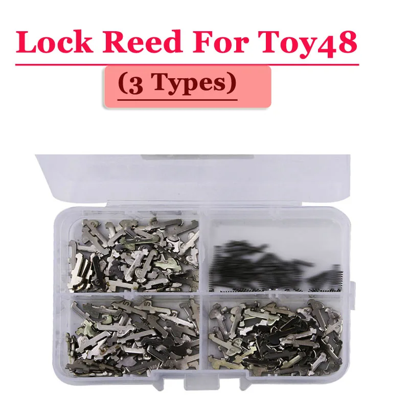 XNRKEY (120pcs/box ) Toy48 Car Lock Reed Locking Plate for Toyota Car (Each Type 40pcs) Repair Kits