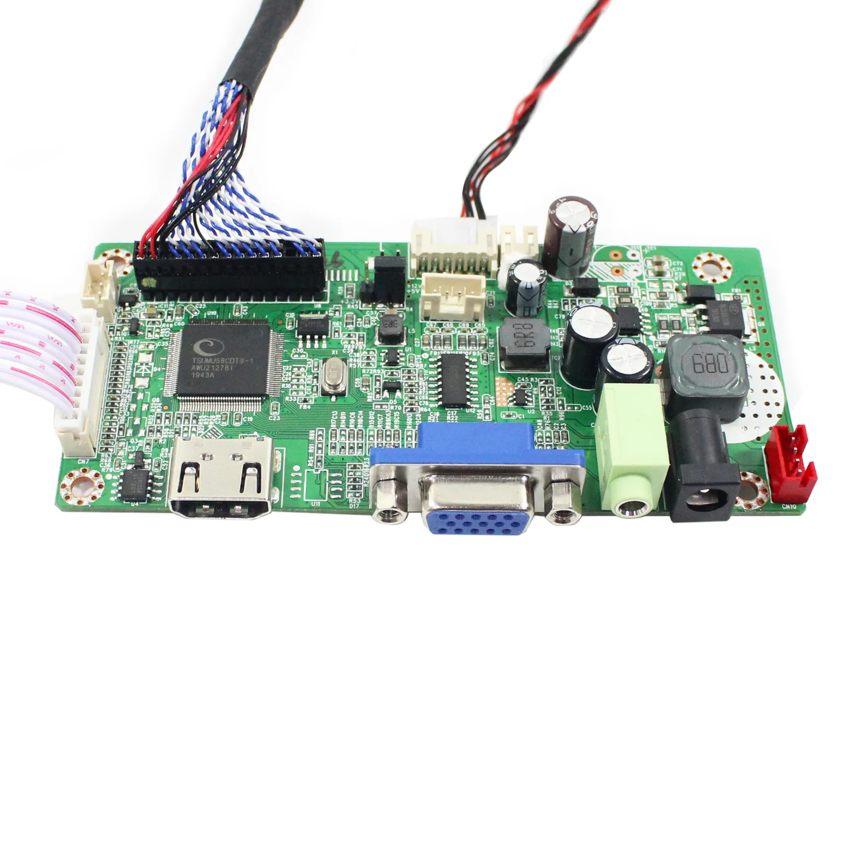 Placa de driver de áudio, 19 polegadas, 1280*1024, g190etn01, funciona com hd mi/vga/dvi/audio