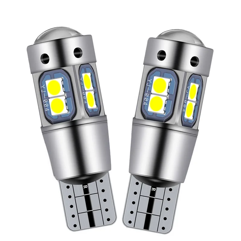 ASLENT-Ampoules LED Canbus T10 W5W, 6000K, DRL, largeur de stationnement, éclairage intérieur breton, lampe de lecture, style de voiture, 2 pièces