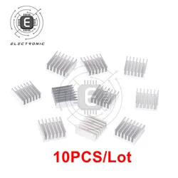 Chip di memoria del dissipatore di calore del radiatore del radiatore del Computer di alluminio di alta qualità 10 pz/lotto IC nuovo 14x14x6mm per vari Pi dissipazione di calore