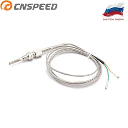 CNSPEED 2M EGT Sensor K Type Thermocouple Probe 1/8 NPT Exhaust Gas Temperature Sensor Threads Exhaust Temp BS Temp Sensor