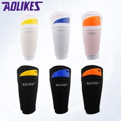 Soccer Leg Protective Socks With Pocket Shin Pad Holder Socks Sleeves Adult Leg Support Sports Football Shin Pads Leg Sleeves