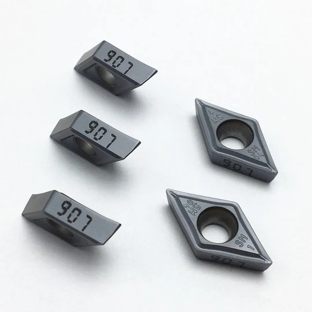 10PCS DCMT11T304 DCMT11T308 SM IC907 IC908 DCMT 11T304 11T308 carbide insert turning tool CNC insert DCMT070204 SM IC907 IC908