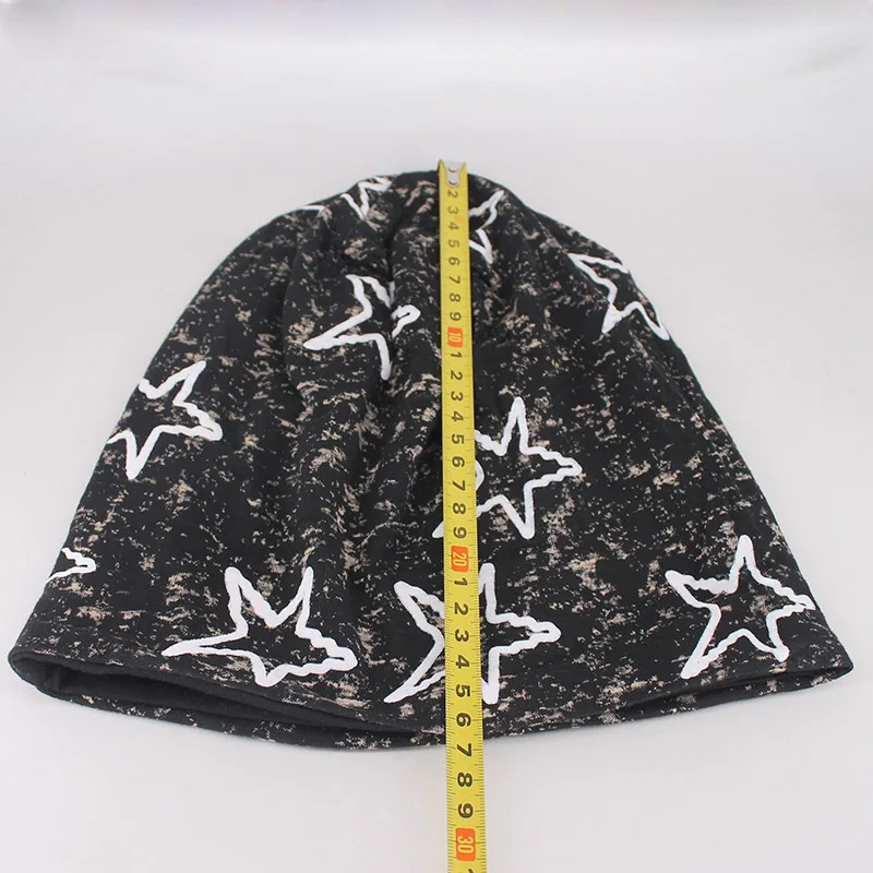 New Style Fashion Adult Men Women Spring Autumn Warm Beanies Skullies Big Star Bone Casual Hip Hop Girls Bonnet Gorras image 6