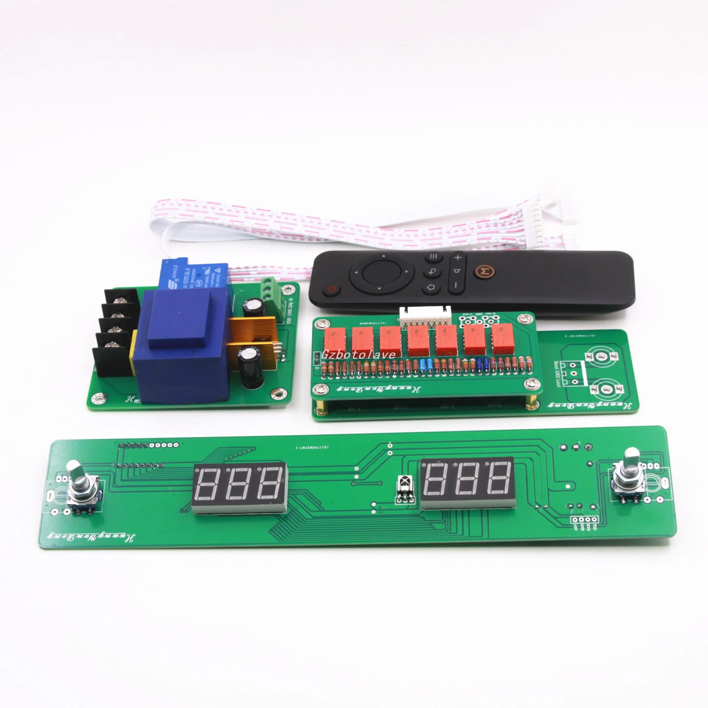 

Gzbotolave HiFi 128 Steps Remote Volume Control Board Relay Pure Resistor Shunt DIY Preamp Audio baord