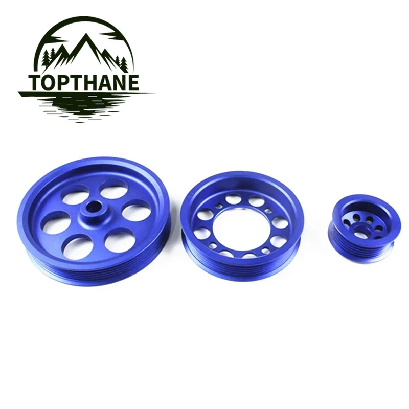 PROTHANE-Crankshaft Pulley For Toyota 1JZ-GTE 2JZ-GTE Supra Crowm Mark Aluminum Crank Belt Pulley