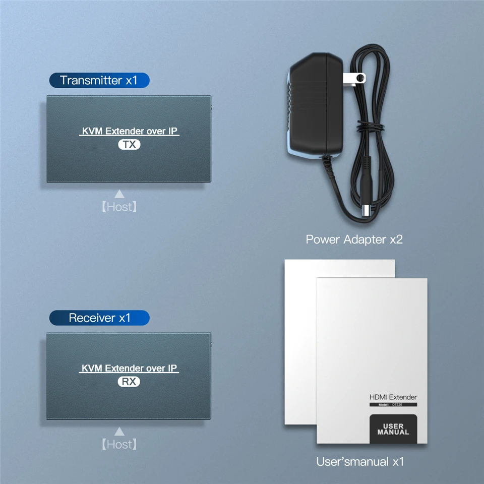 Imagem -02 - Extensor de Rede Ethernet Kvm 2023 Extensor Usb Hdmi 200m Over Utp Stp Extensor de Rede Kvm Cat5 Cat6