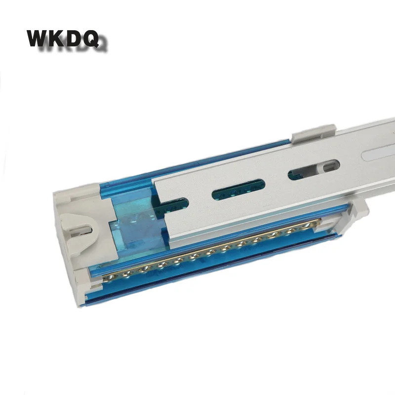 WKH215 Din Rail Terminal Blocks  Modular Screw Connection Power Distribution Block Box Universal Electric Wire Junction WKH-215