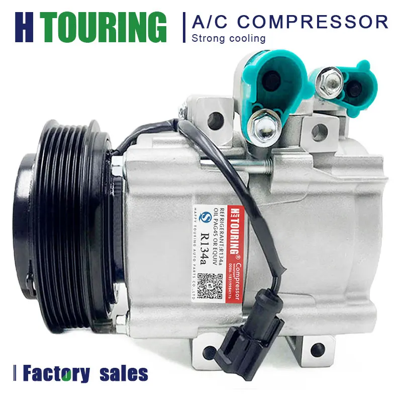 

Auto Car AC Air Conditioning Compressor For FORD ESCAPE 2.3 MAZDA TRIBUTE 2.3L 4CYL F500LM3AA01 Cooling Pump Pulley PV6 HCC HS18