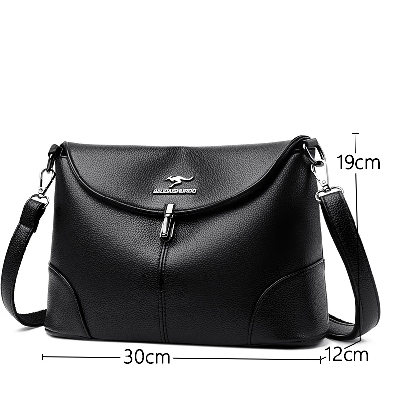 Leder lässige Umhängetaschen für Frauen 2024 Damen Luxus Designer Handtasche hochwertige Umhängetasche Sack Umhängetasche Frau