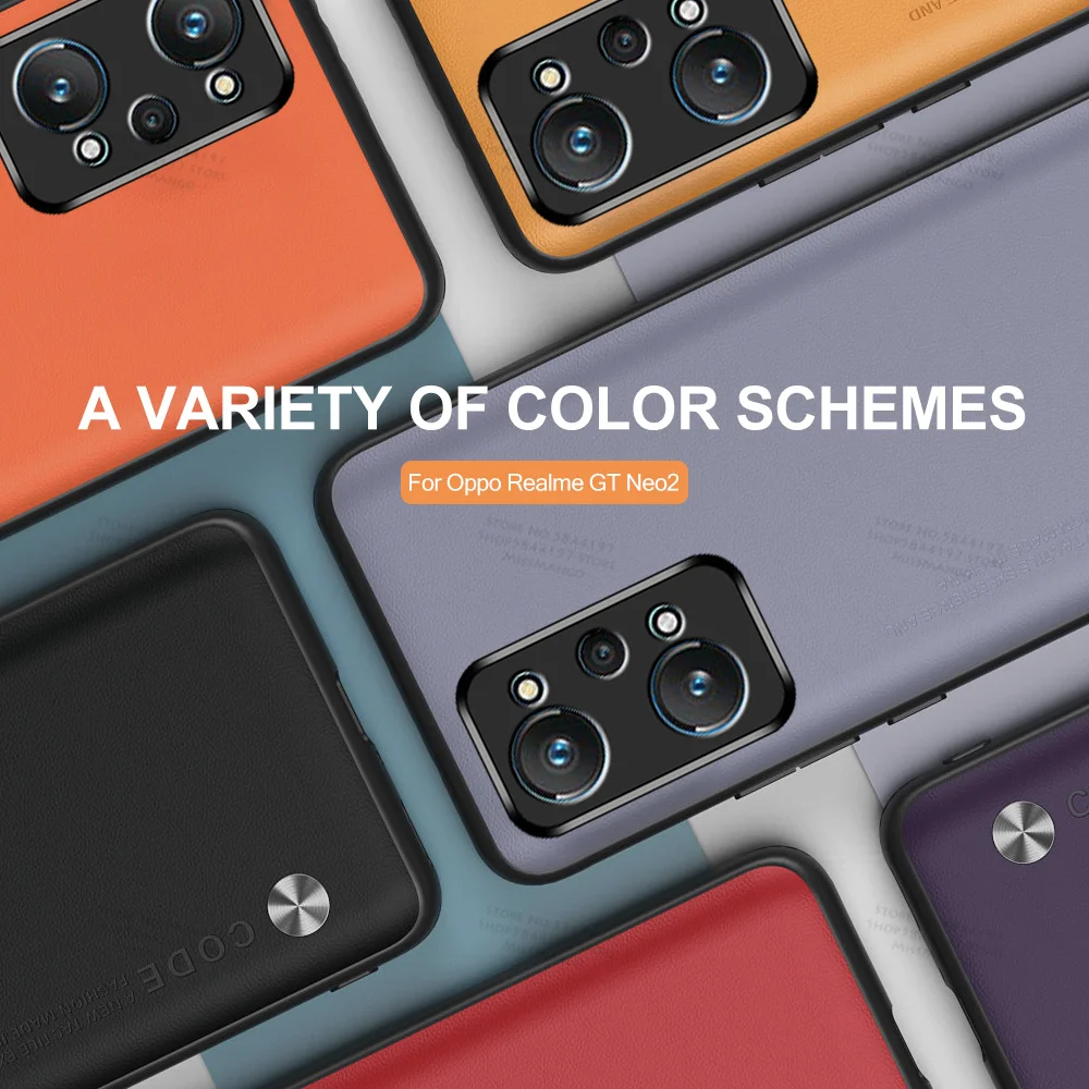 فائقة شعر مستعار للوجه الرفيع يشعر بو الجلود الملمس الحال بالنسبة Realme GT Neo 2 Neo2 سيليكون للصدمات الوفير غطاء على ل Realme GT ماستر