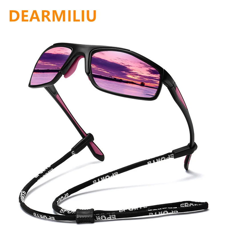 

DEARMILIU 2022 new sports sunglasses for men and women polarized TR90 glasses color changing night vision sunglasses 3027