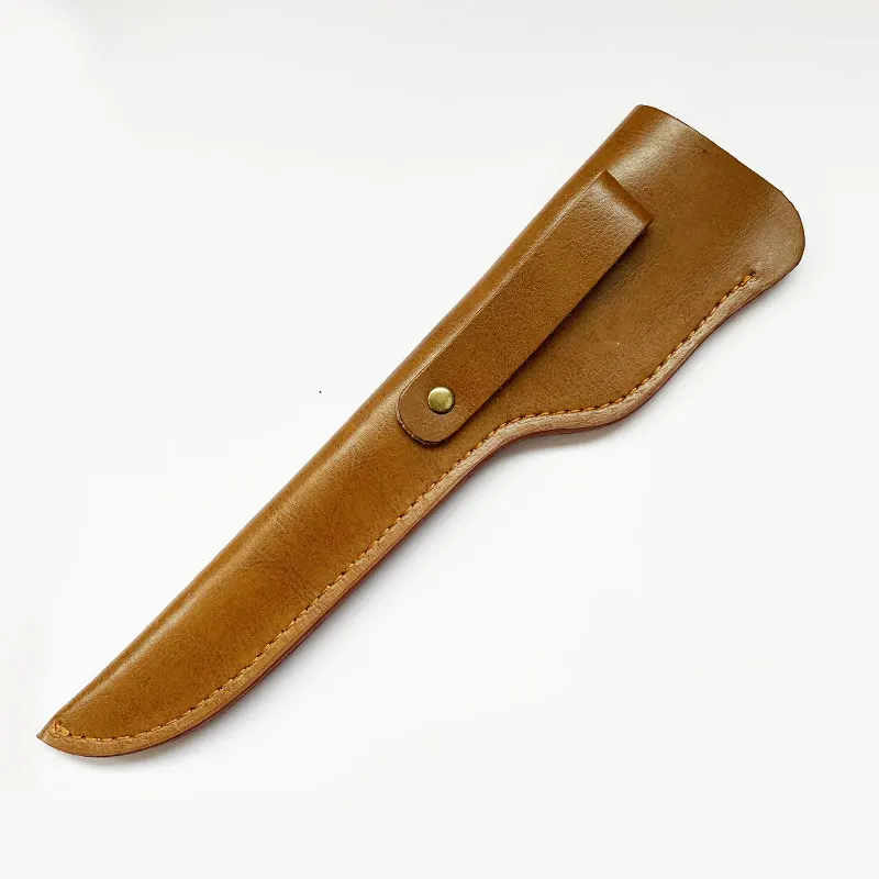 1piece First Layer Cowhide Leather Knife Scabbard Shell Deboning Knife Case Universal Long Knife Sheath Kitchen Knife Parts