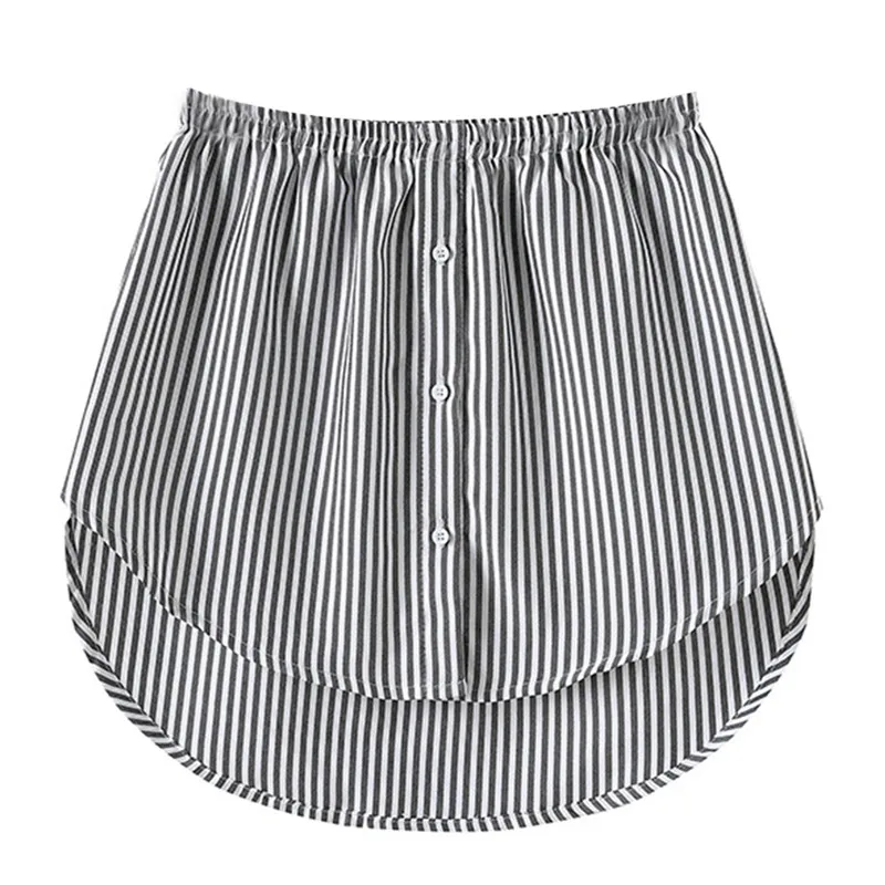 Tops falsos de capas ajustables, dobladillo de falda inferior que combina con ropa de media longitud, Versión A