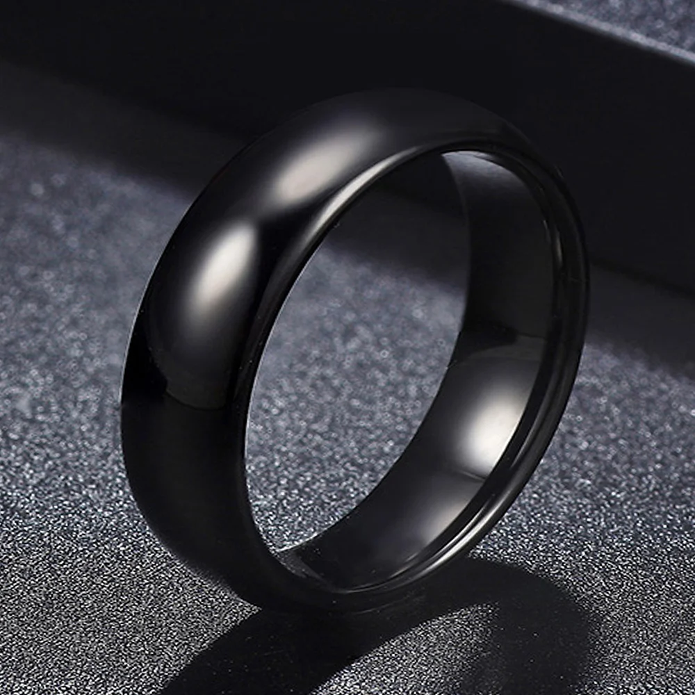 Black ceramic ring smart fashion ring t5577 or uid chip new RFID 125kHz or 13.56MHz