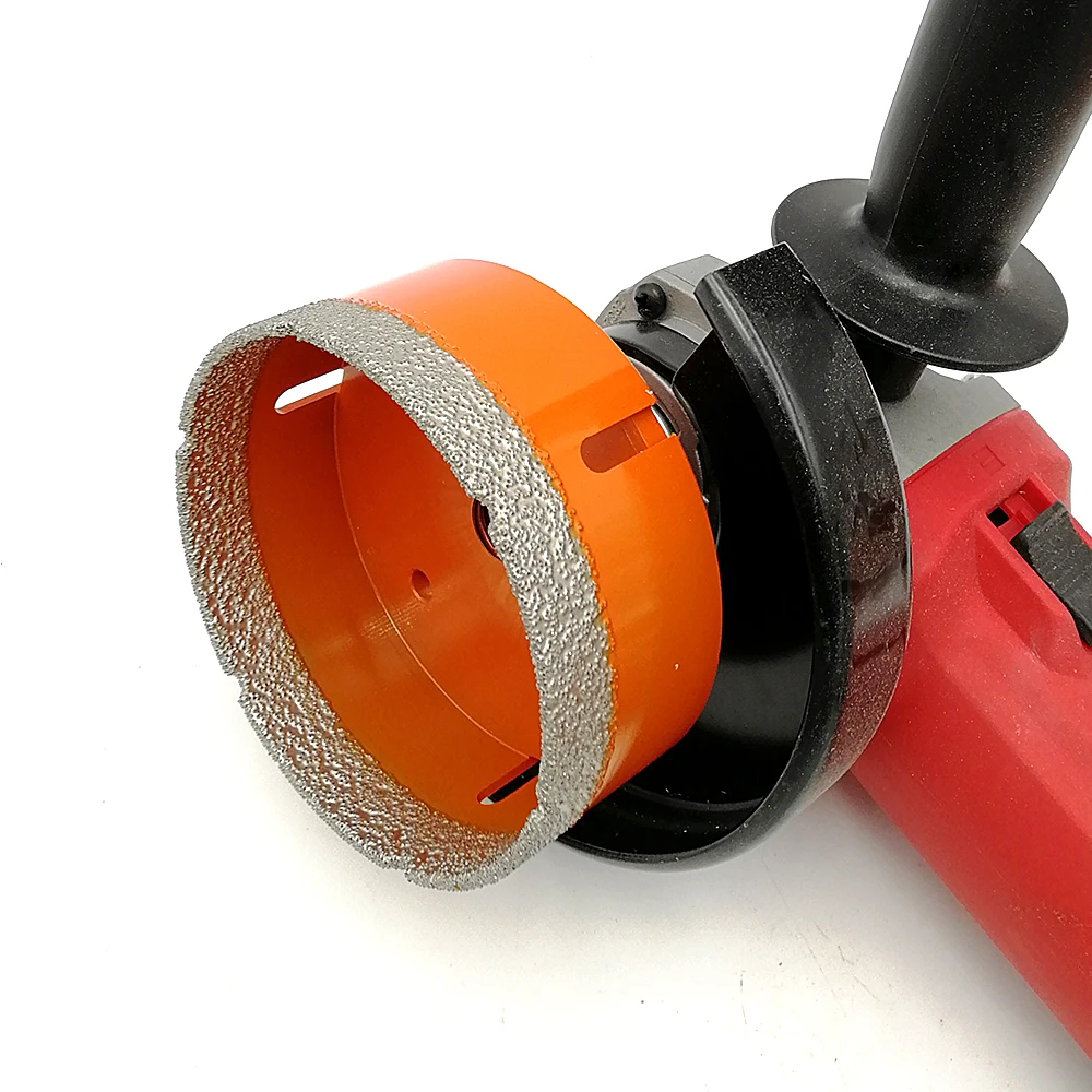 BGTEC 1pc Diamond Drill Core Bits Porcelain Ceramic Tile Granite Marble Drilling Crown M14 or 5/8-11 Thread Hole Saw Cutter