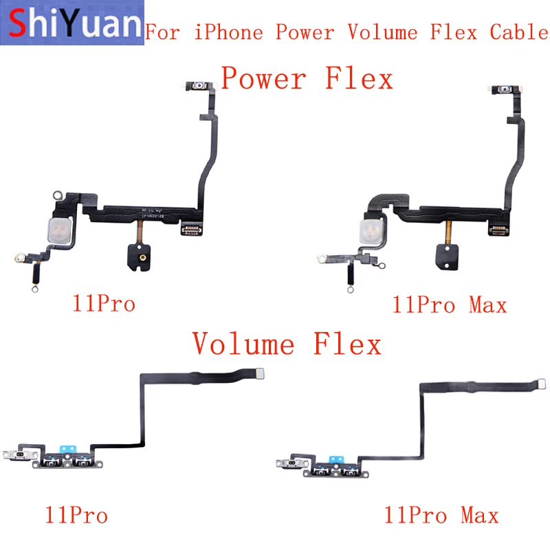 

Power Volume Button Flex Cable For iPhone 11 11Pro 11Pro Max Power Flex Cable Replacement Repair Part